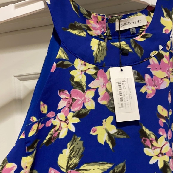 Sugarlips Dresses & Skirts - NWT sugar + lips floral blue dress